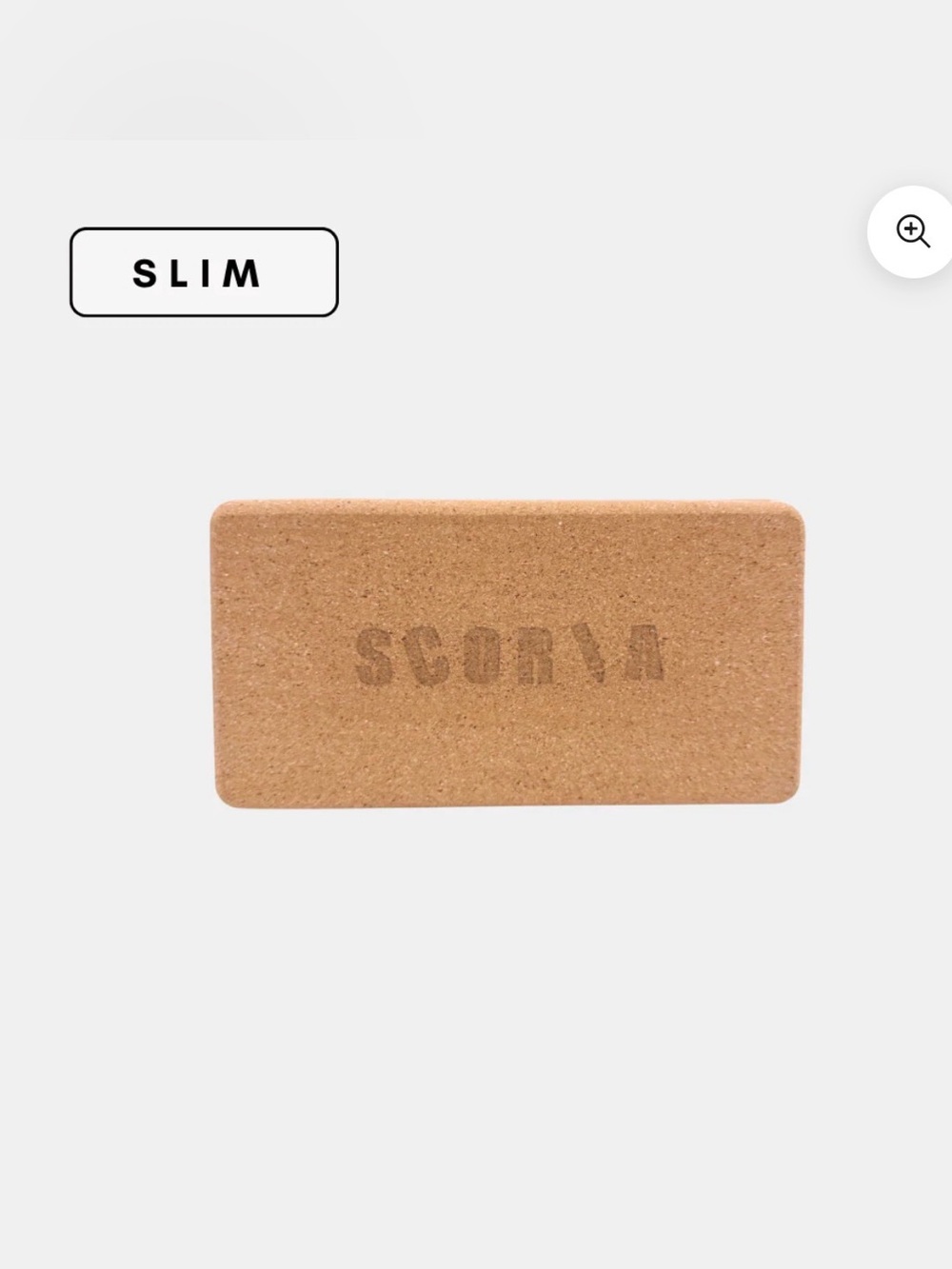 Scoria - NWT Slim Cork Yoga Brick